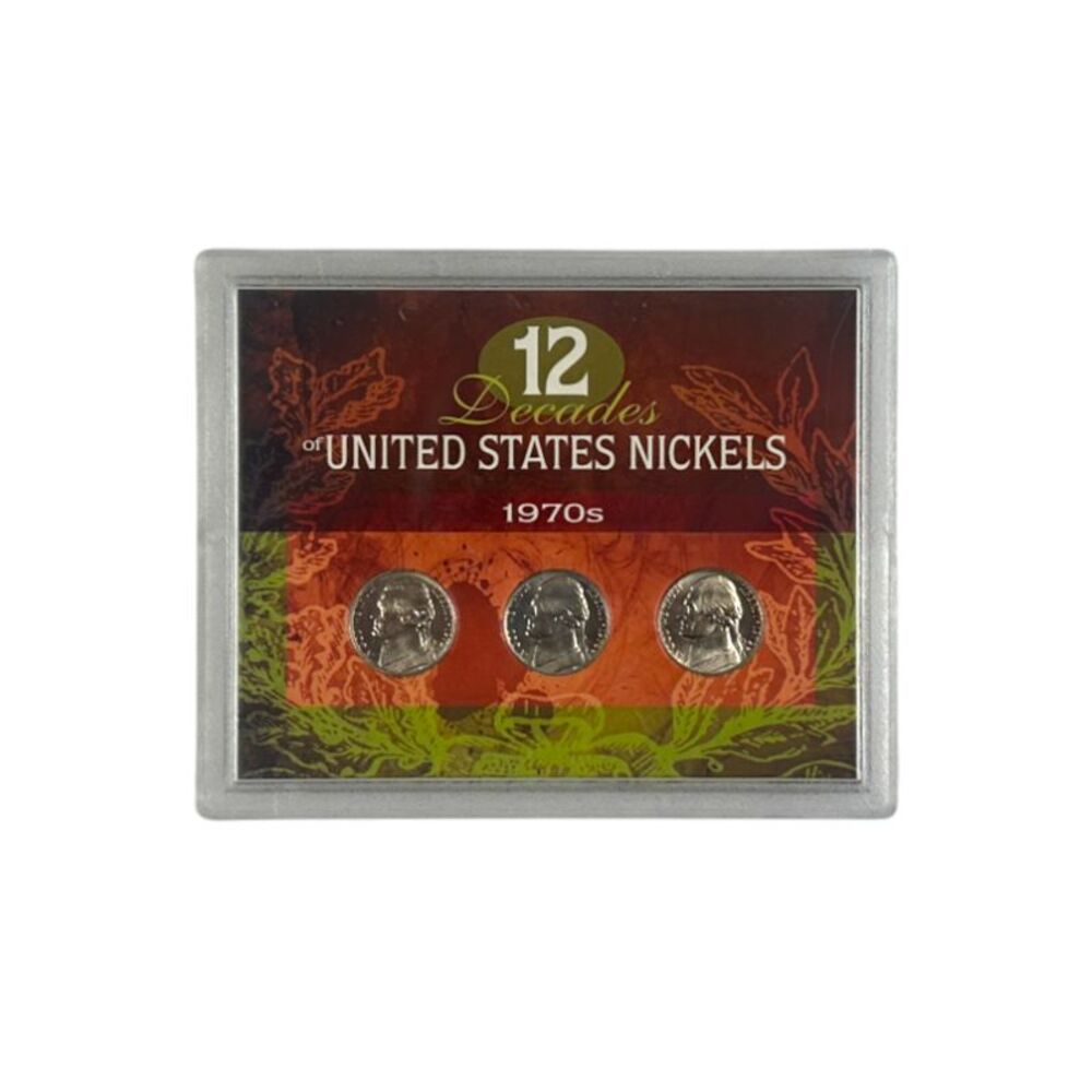 American Coin Treasures 3pc Coin Set 12 Decades of United States Nickels: 1970s